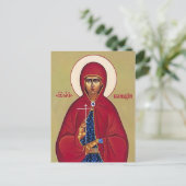 St. Claudia Procula Orthodoxe Icon Postkarte (Stehend Vorderseite)