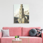 St. Clement Danes Church, Pub. von Rudolph Ackerma Leinwanddruck (Insitu (Wohnzimmer))