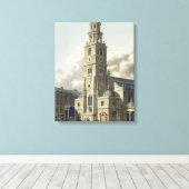 St. Clement Danes Church, Pub. von Rudolph Ackerma Leinwanddruck (Insitu (Holzboden))