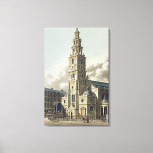 St- Clementdänen Kirche, Kneipe. durch Rudolph Leinwanddruck