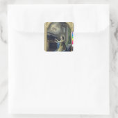 St. Clotilda Quadratischer Aufkleber (Tasche)