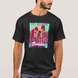St Cloud FL Florida Vintager Retro-Ozean-Szene Str T-Shirt