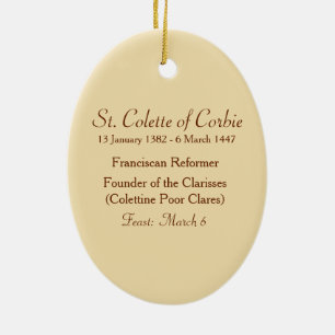 St. Colette von Corbie (SAU 027) Keramikornament