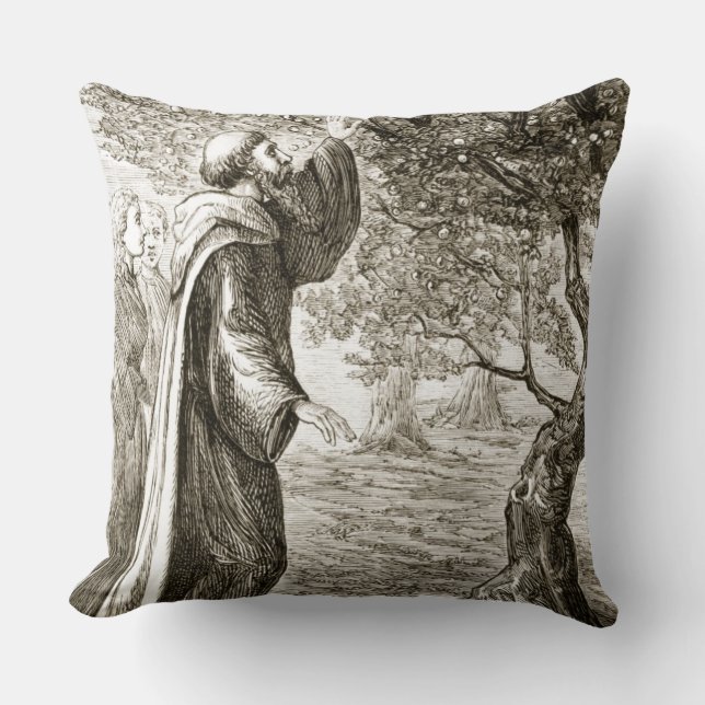 St. Columba ändert bittere Frucht in Bonbon, von Kissen (Vorderseite)