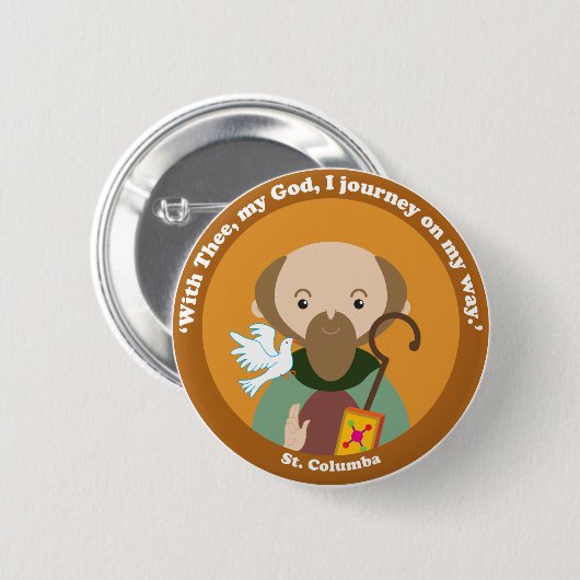 St. Columba Button (Vorne & Hinten)
