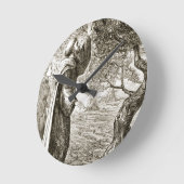 St. Columba changes bitter fruit into sweet, from Runde Wanduhr (Winkel)