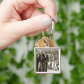 St. Columba, der und angegriffen durch die Druiden Schlüsselanhänger (Hand)