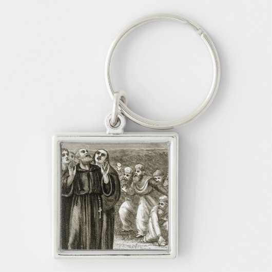 St. Columba, der und angegriffen durch die Druiden Schlüsselanhänger (Vorne)