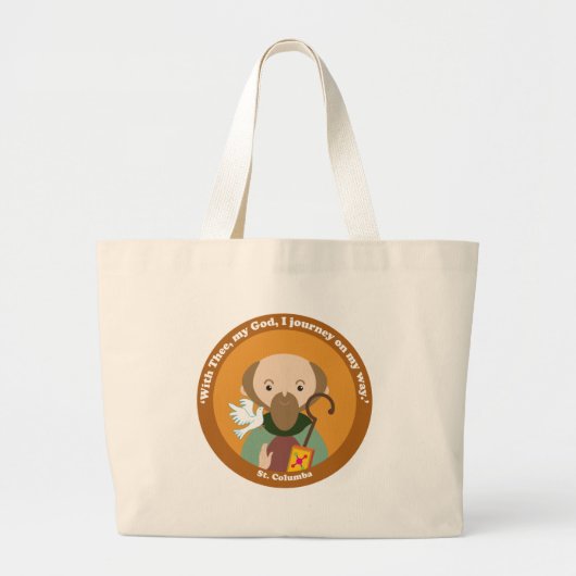 St. Columba Jumbo Stoffbeutel (Vorne)