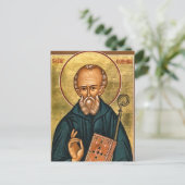 St. Columba of Iona Orthodox Christian Icon Postkarte (Stehend Vorderseite)