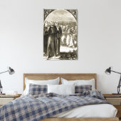 St. Columba sinng, and attacked by the Druids, Leinwanddruck (Insitu (Schlafzimmer))