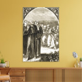 St. Columba sinng, and attacked by the Druids, Leinwanddruck (Insitu (Wohnzimmer))