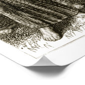 St. Columba sinng, and attacked by the Druids, Poster (Ecke)