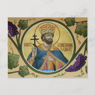 St. Constantine the Great Prayer Card Postkarte