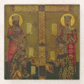 St. Constantine und St. Helena Glasuntersetzer (Vorderseite)