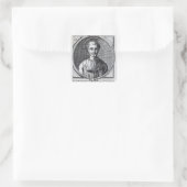 St. Cornelius Quadratischer Aufkleber (Tasche)