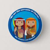 St. Cosmas und Damian Button (Vorderseite)