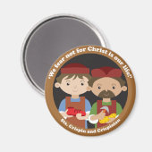 St. Crispin und Crispinian Magnet (Vorderseite/Rückseite)