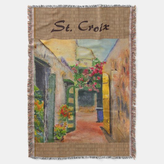 St. Croix Alley Throw Blanket Decke (Vorderseite Vertikal)
