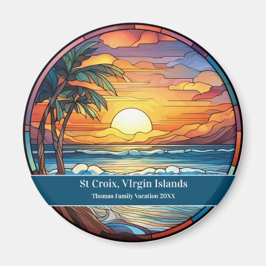 St. Croix Beach Urlaub Magnet (Vorne)