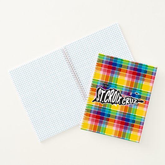 St. Croix "Cruz" Jungfrau Islands, Madras Notizblock (Innenseite)