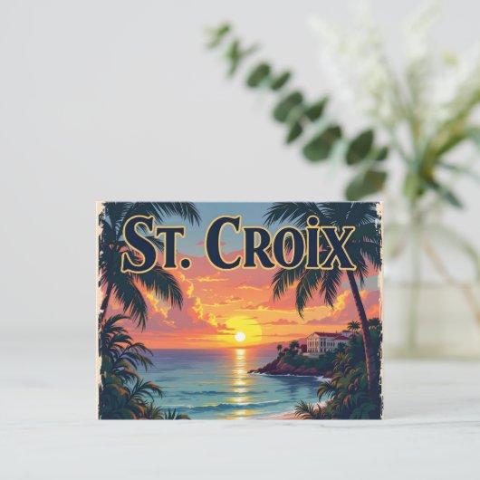 St Croix dreaming Postkarte (Stehend Vorderseite)