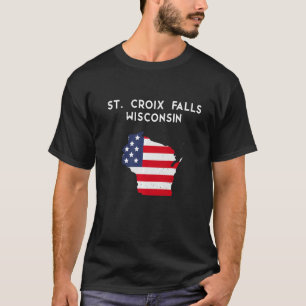 St Croix Falls Wisconsin USA Staat America Travel T-Shirt