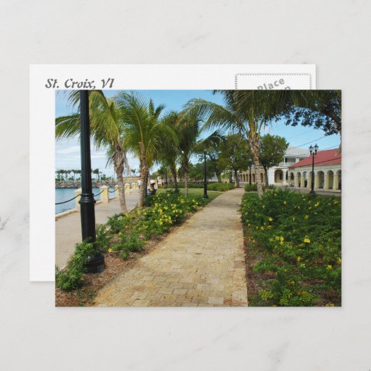 St. Croix, Jungfrau Island Postkarte (Vorne/Hinten)