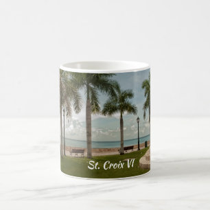 St. Croix Jungfrau Islands Tropical Palms Beach Kaffeetasse