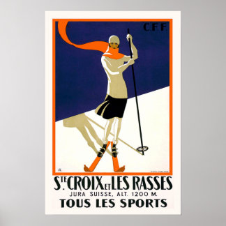St. Croix Schweiz Skifahren Poster