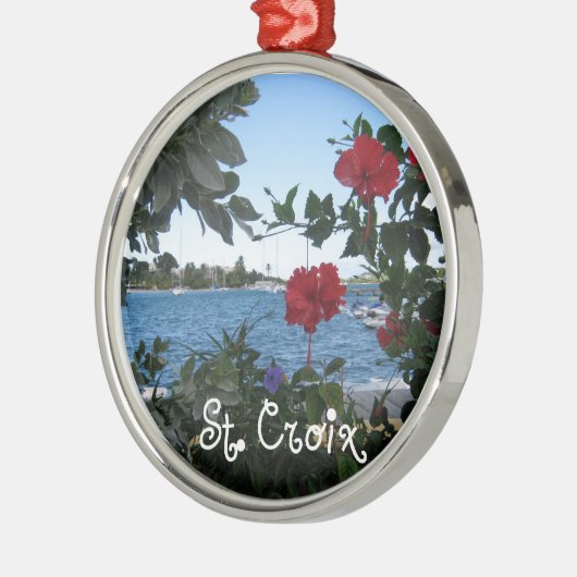 St. Croix Silbernes Ornament (Links)