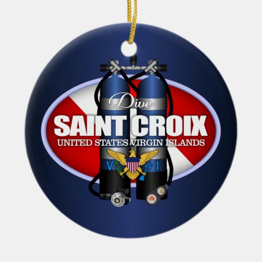 St. Croix (ST) Keramik Ornament (Vorne)