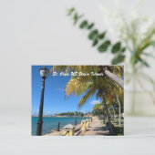 St. Croix US Jungfrau Islands Frederiksted Tropica Postkarte (Stehend Vorderseite)