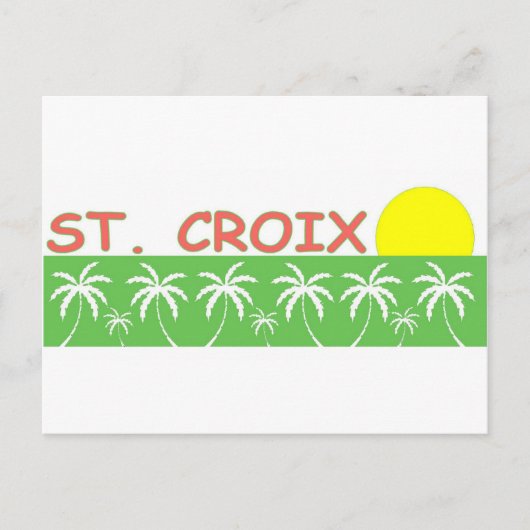 St. Croix, US-Jungfrau Postkarte (Vorderseite)