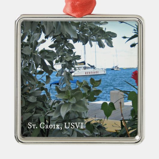 St. Croix USVI Ornament Aus Metall (Vorne)