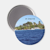 St. Croix, V.I. Magnet (Vorderseite/Rückseite)
