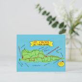St Croix Vintage Postkarte (Stehend Vorderseite)
