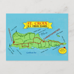 St Croix Vintage Postkarte