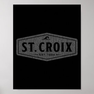 St Croix Wellen Vintage Männer Frauen Mädchen Jung Poster