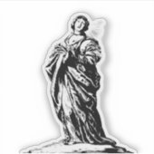 St. Cunera von Rhenen Jungfrau und Märtyrer Aufkleber (Vorderseite)