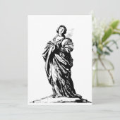 St. Cunera von Rhenen Jungfrau und Märtyrer Einladung (Stehend Vorderseite)