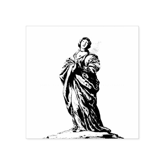 St. Cunera von Rhenen Jungfrau und Märtyrer Gummistempel (Prägung)