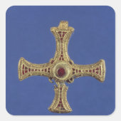 St. Cuthberts Cross Quadratischer Aufkleber (Vorderseite)