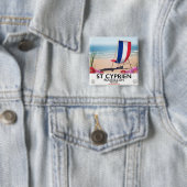St Cyprien, Roussillon Frankreich Reiseplakat Button (Beispiel)