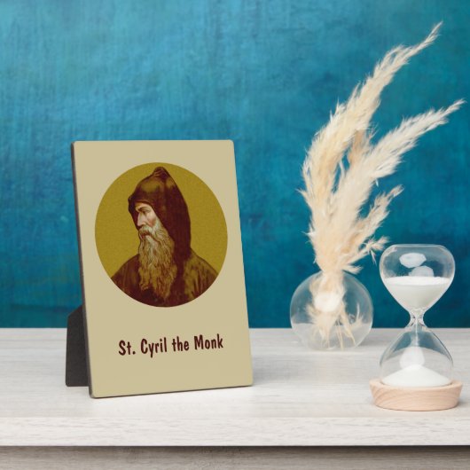St. Cyril the Monk (M 002) 5"x7" Vertikal Fotoplatte (Seite)