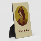 St. Cyril the Monk (M 002) 5"x7" Vertikal Fotoplatte (Seite)