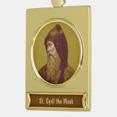 St. Cyril the Monk (M 002) Banner-Ornament Gold (Links)