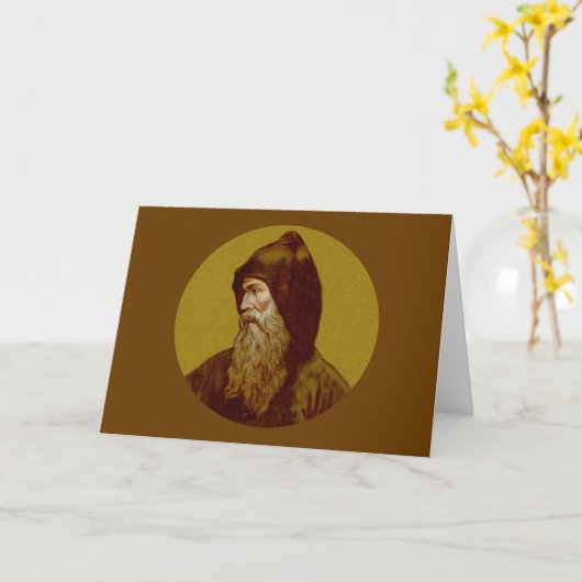 St. Cyril the Monk (M 002) Faltkarte Karte (Gelbe Blume)