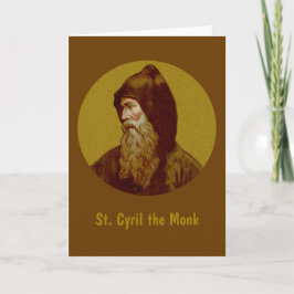 St. Cyril the Monk (M 002) Faltkarte Karte