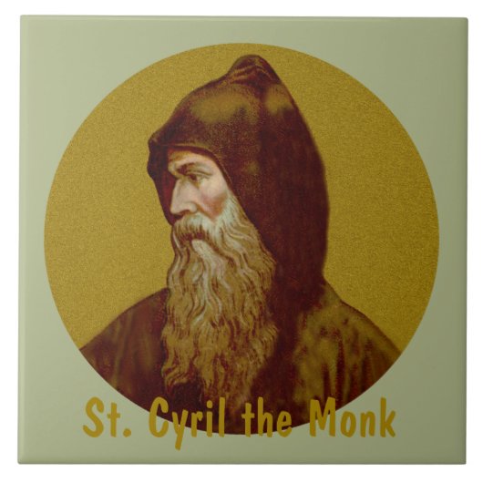 St. Cyril the Monk (M 002) Fliese (Vorderseite)